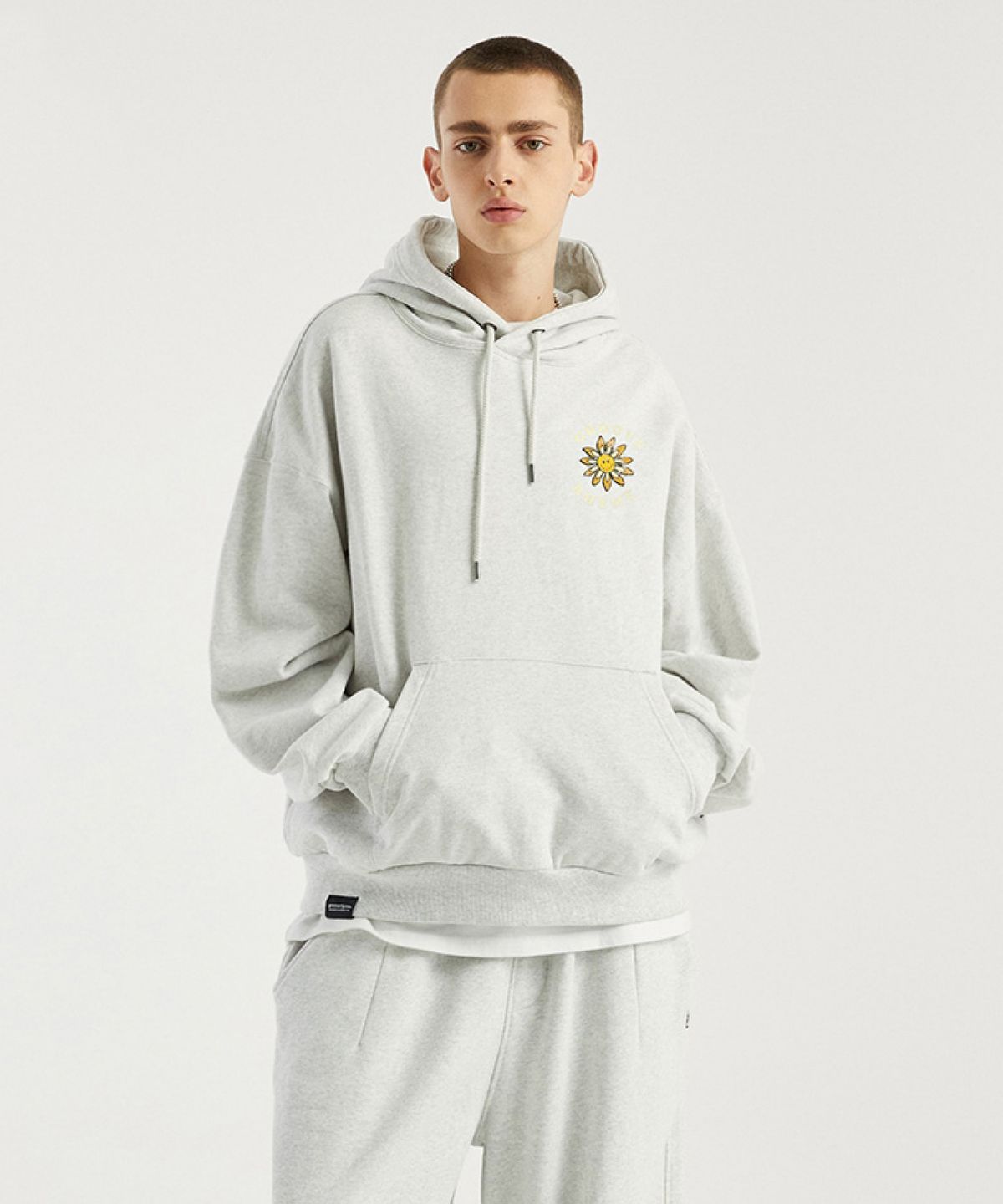 그루브라임(GROOVE RHYME) GROWING SUNFLOWER HOODIE (LRQWCTH363M)