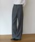 SPPT09 에센셜 투턱 와이드 슬랙스 - Charcoal