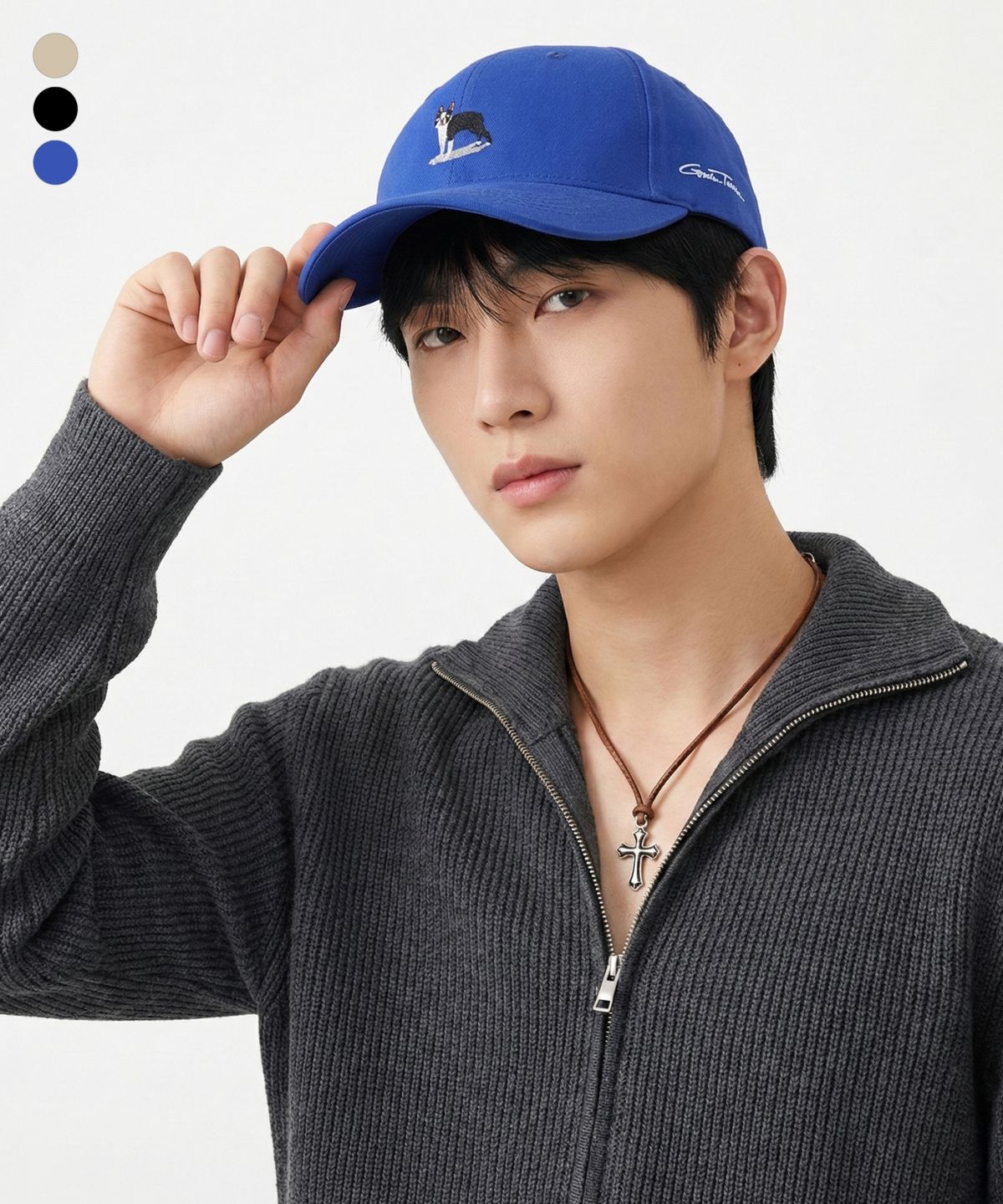 그루브라임(GROOVE RHYME) DOG LOGO BALL CAP (FRMSAHA711M)