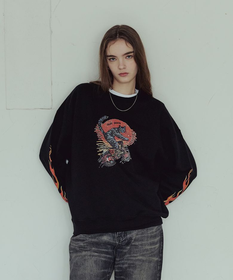 Sun Down 01 Red - Sweat Shirt