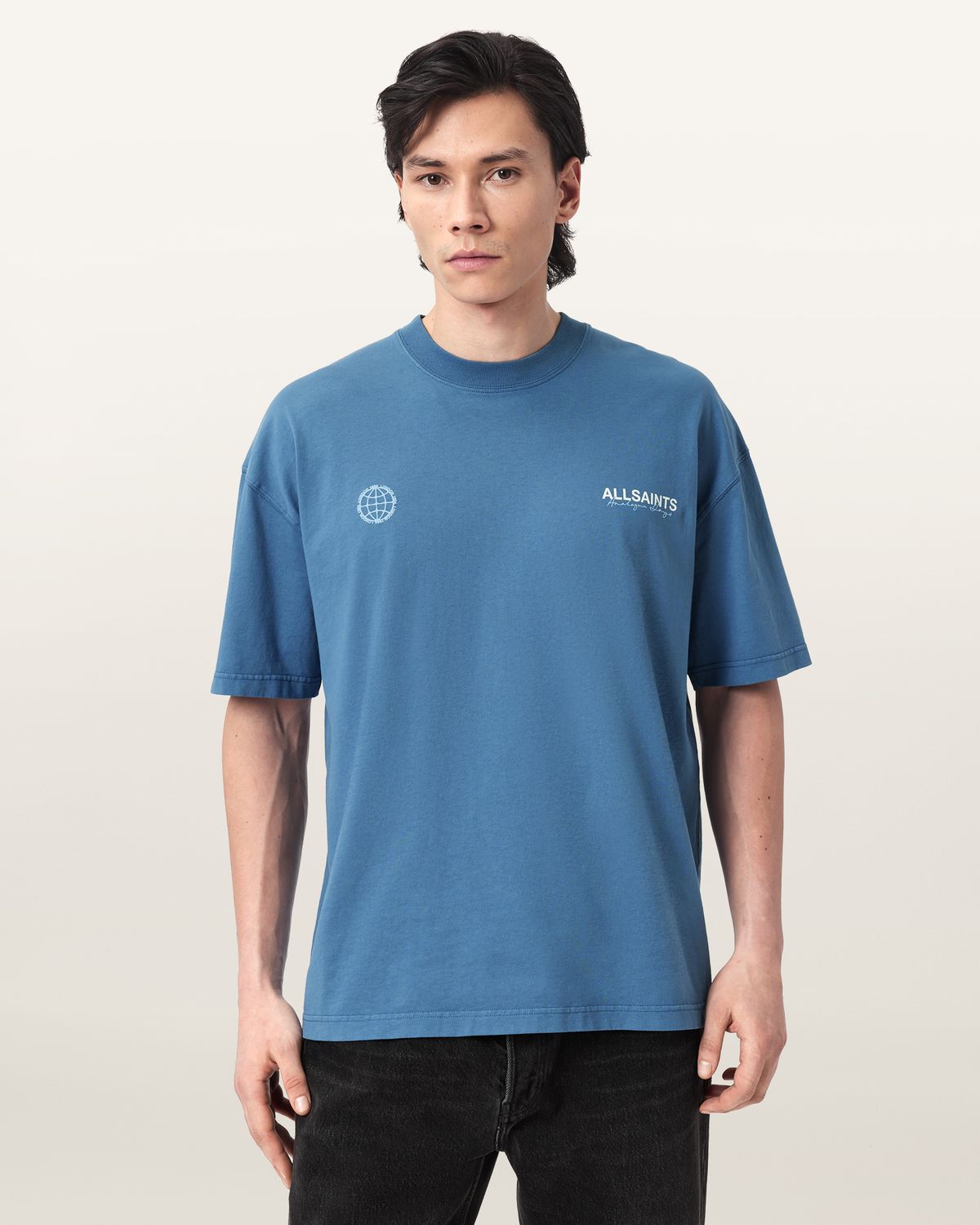 올세인츠(ALLSAINTS) 엠블럼 크루 티셔츠 M006PE-10236