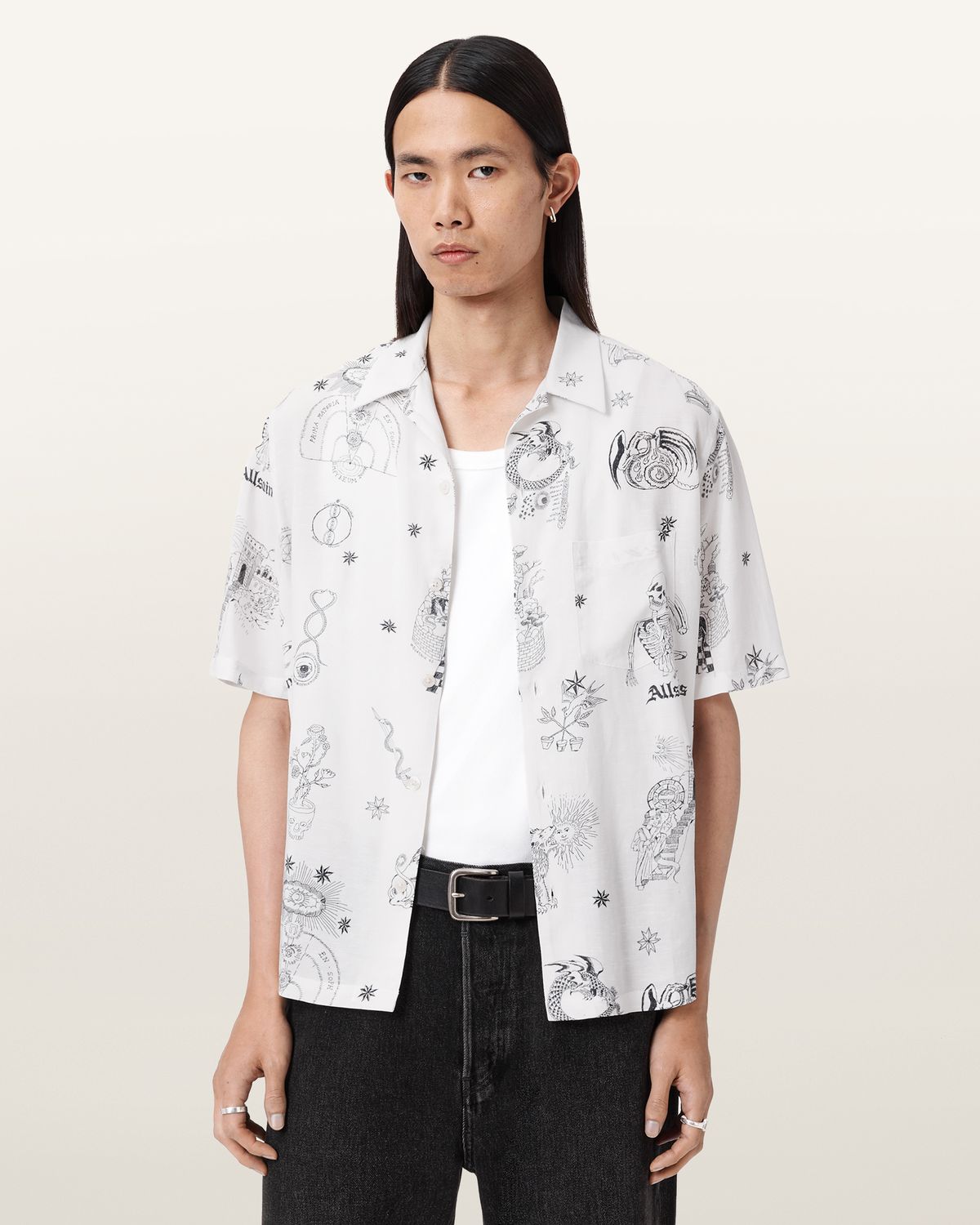 올세인츠(ALLSAINTS) 테라 숏슬리브 셔츠 M049SE-35