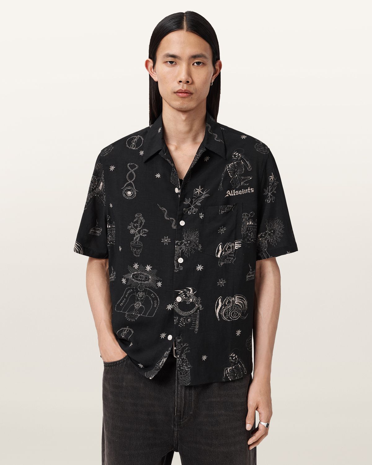 올세인츠(ALLSAINTS) 테라 숏슬리브 셔츠 M049SE-451