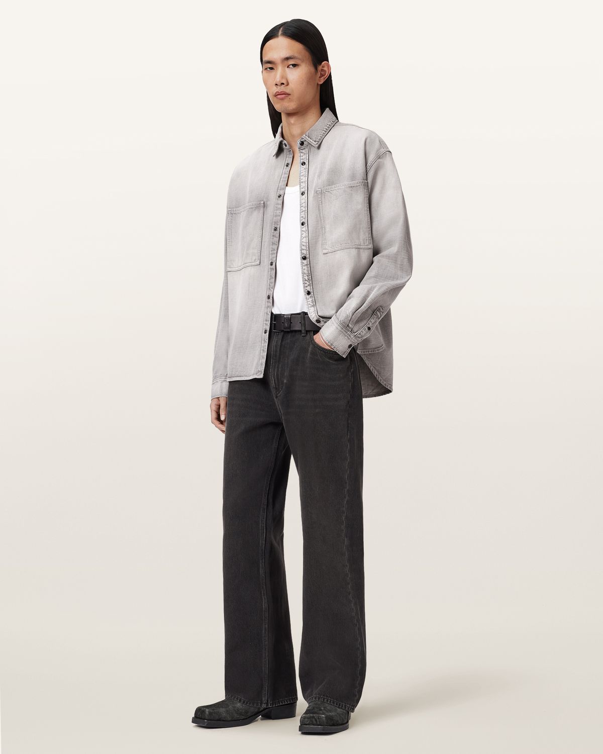 올세인츠(ALLSAINTS) 알 데님 셔츠 M088SD-103