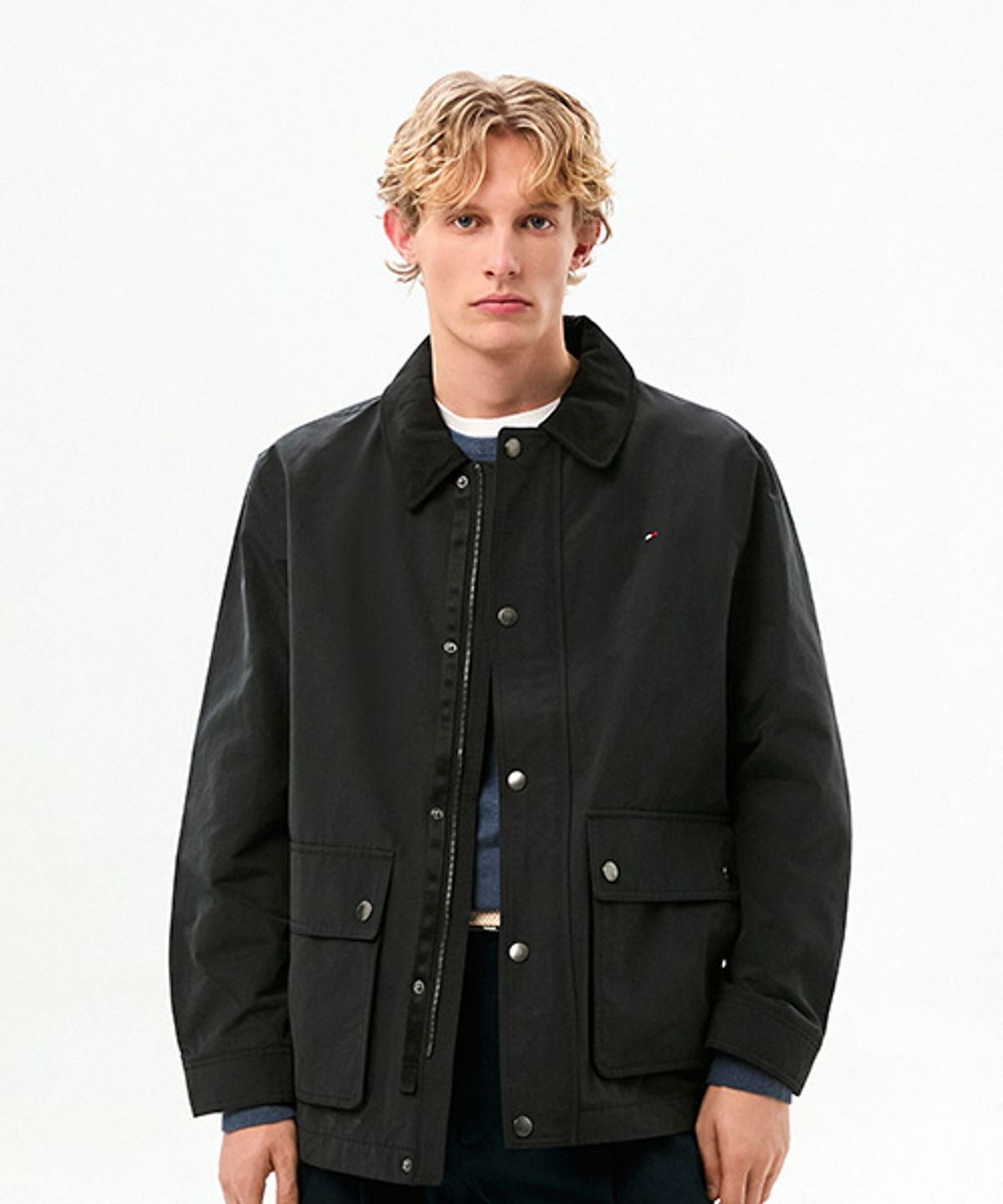 타미힐피거(TOMMY HILFIGER) 코듀로이 칼라 헌팅 재킷 (T12G0WOT700ML1BDS)