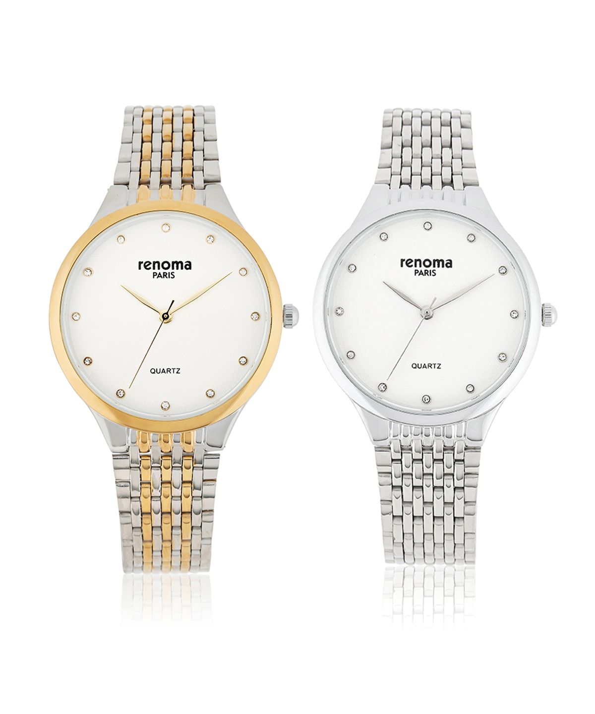 레노마 시계(RENOMA WATCH) 큐빅 원형 남성 메탈시계 RE5480M