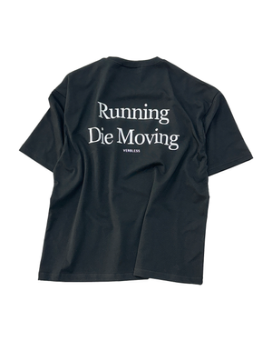 러닝 다이 무빙 크롭 반팔 티셔츠 (블랙)