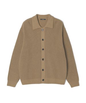 남성 버튼 여밈 칼라 카디건 (DK-BEIGE) (HC3GD05)