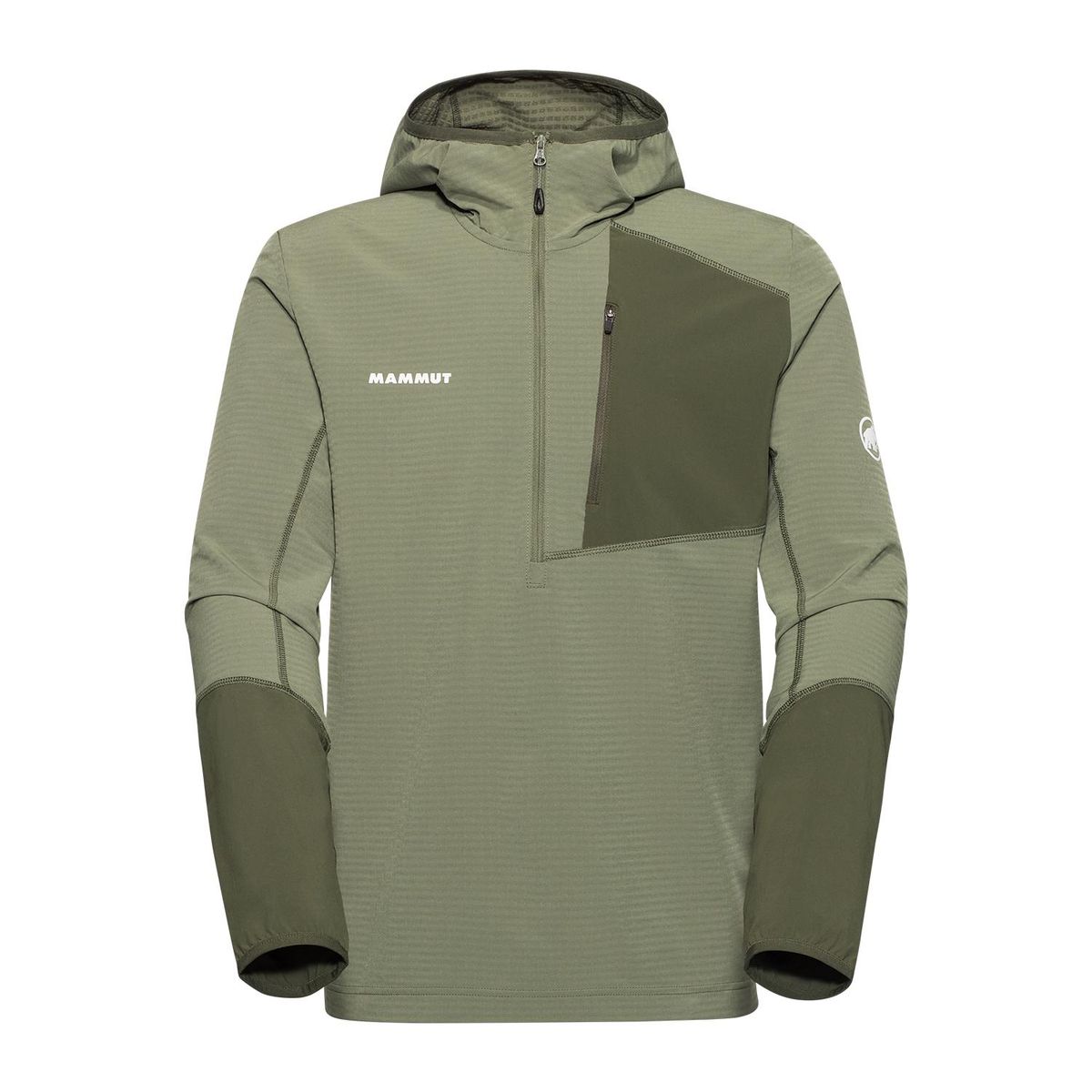 마무트(MAMMUT) 마드리스 라이트 미드레이어 하프짚 후디 맨