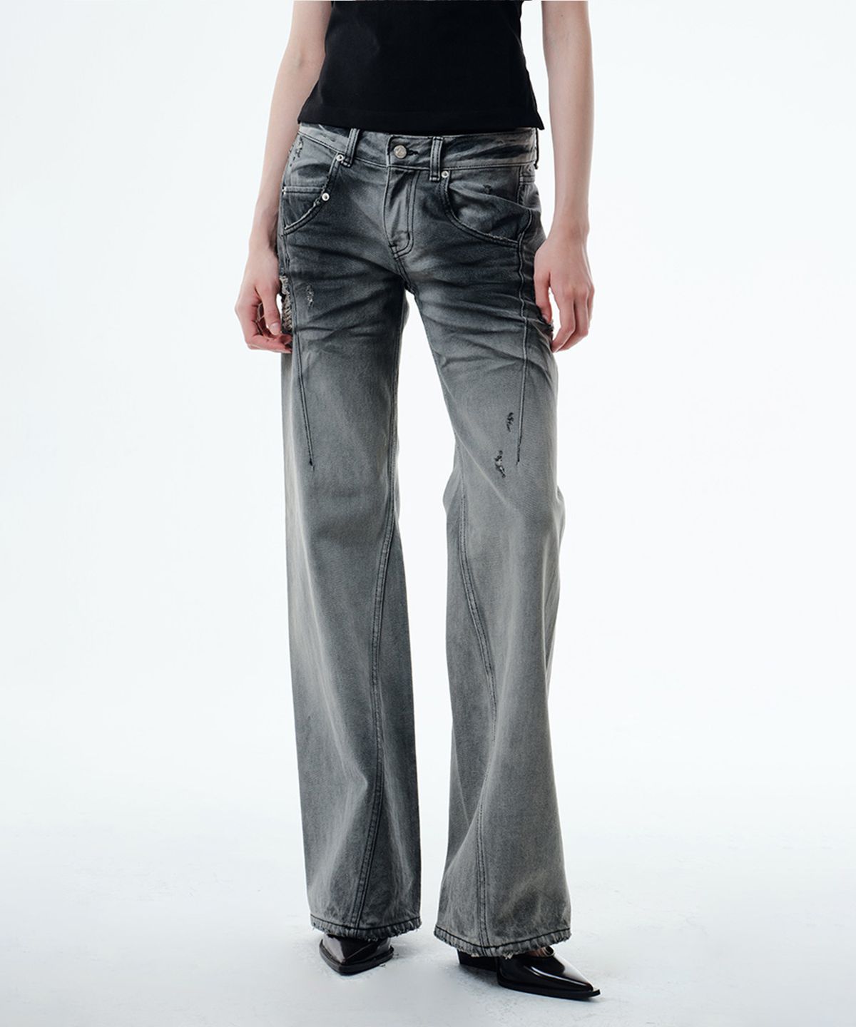 2000아카이브스(2000ARCHIVES) INES JEANS (GREY)