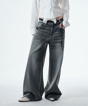 SNYDER WIDE DENIM (STONE GREY)