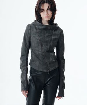 KAEL DRAPED JACKET (KHAKI BROWN)