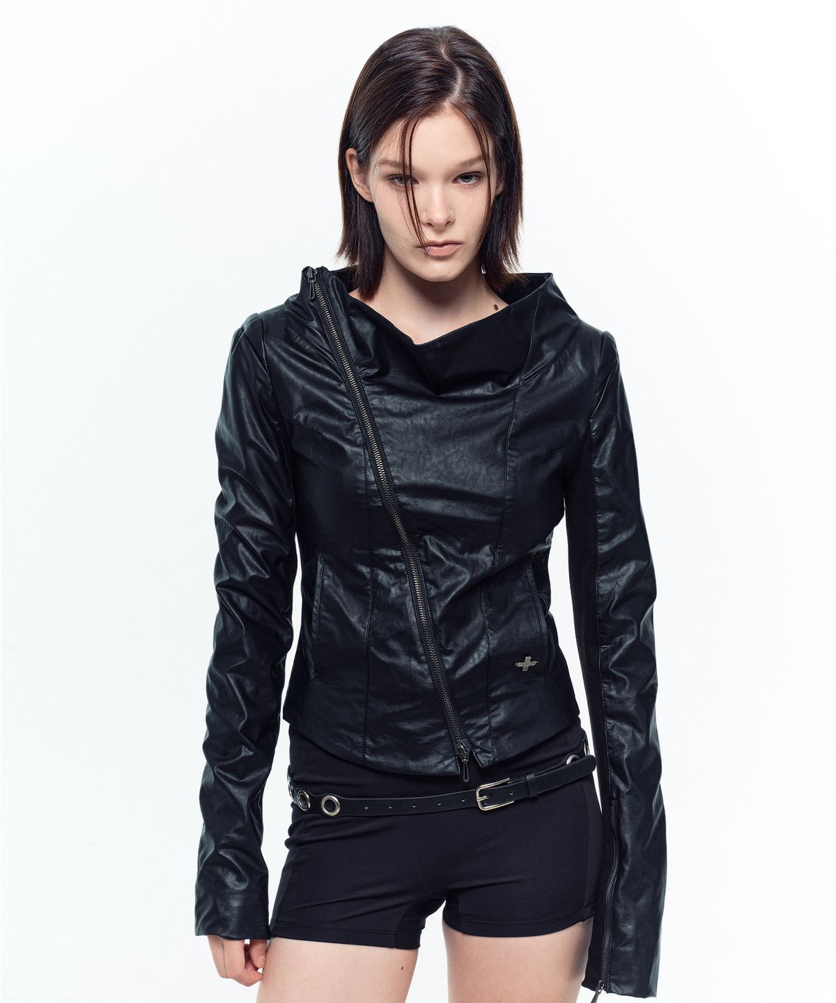 2000아카이브스(2000ARCHIVES) KAEL DRAPED JACKET (BLACK)