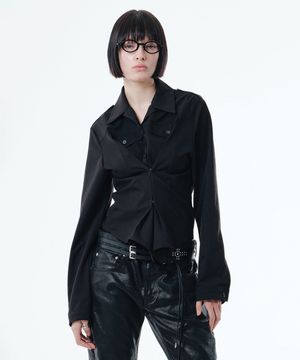 ARO CORSET SHIRT (BLACK)