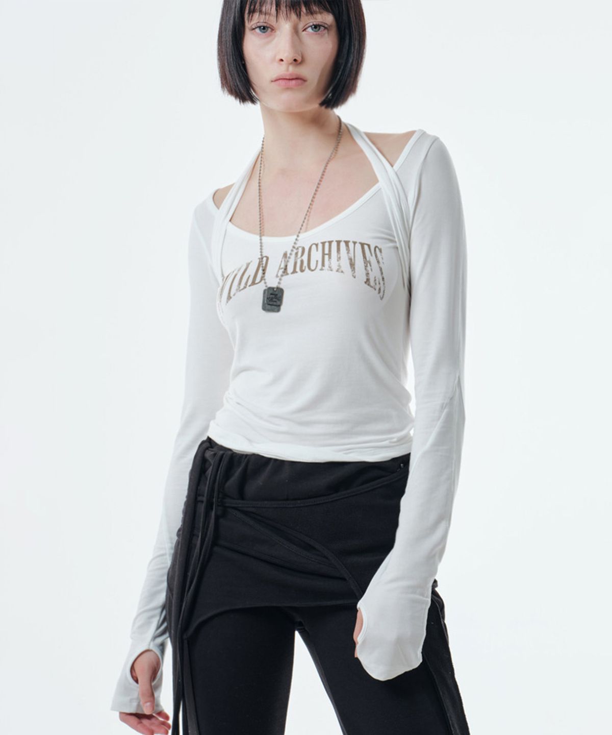 2000아카이브스(2000ARCHIVES) ASH HALTER TOP (WHITE)