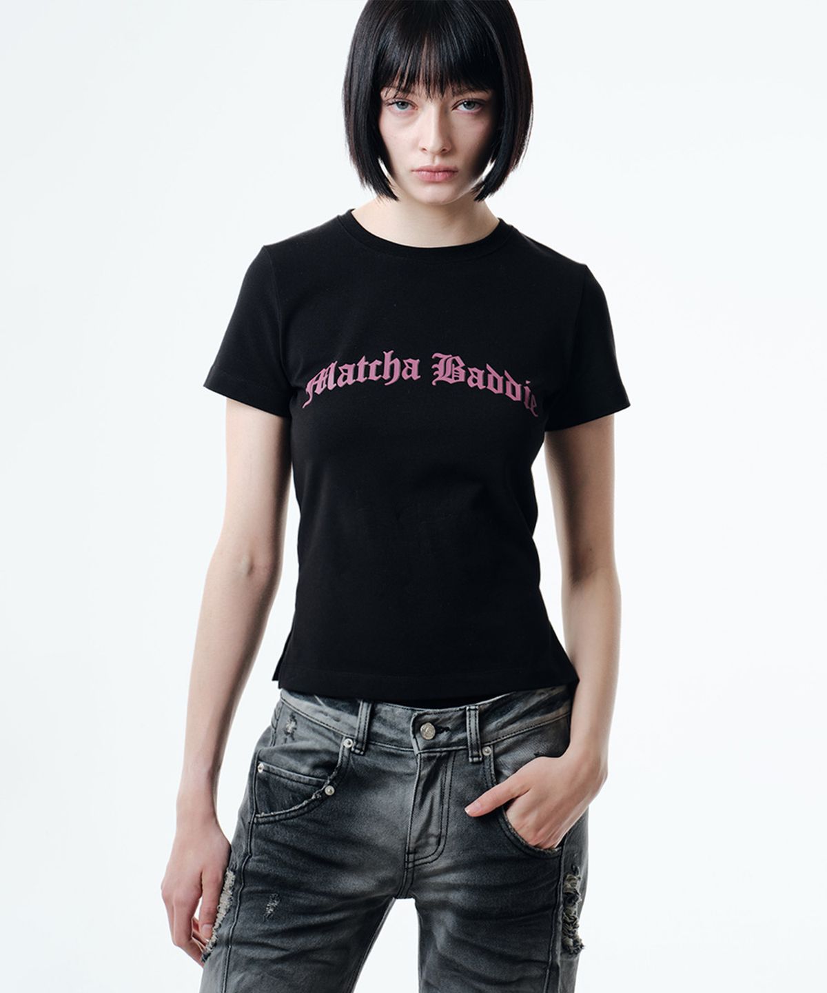 2000아카이브스(2000ARCHIVES) MATCHA BADDIE T (BLACK)