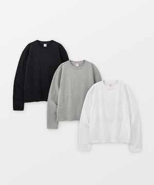 [2PACK] 솔리드 크롭 롱슬리브 - 3 COLOR