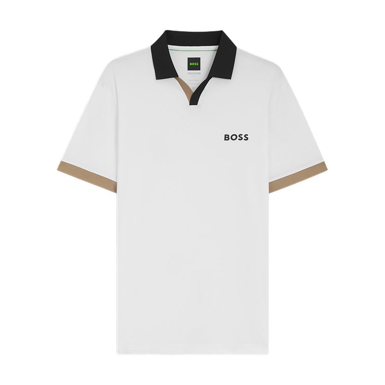 BOSS 컬러블록 액티브 슬림핏 립스탑 폴로(50543348100)