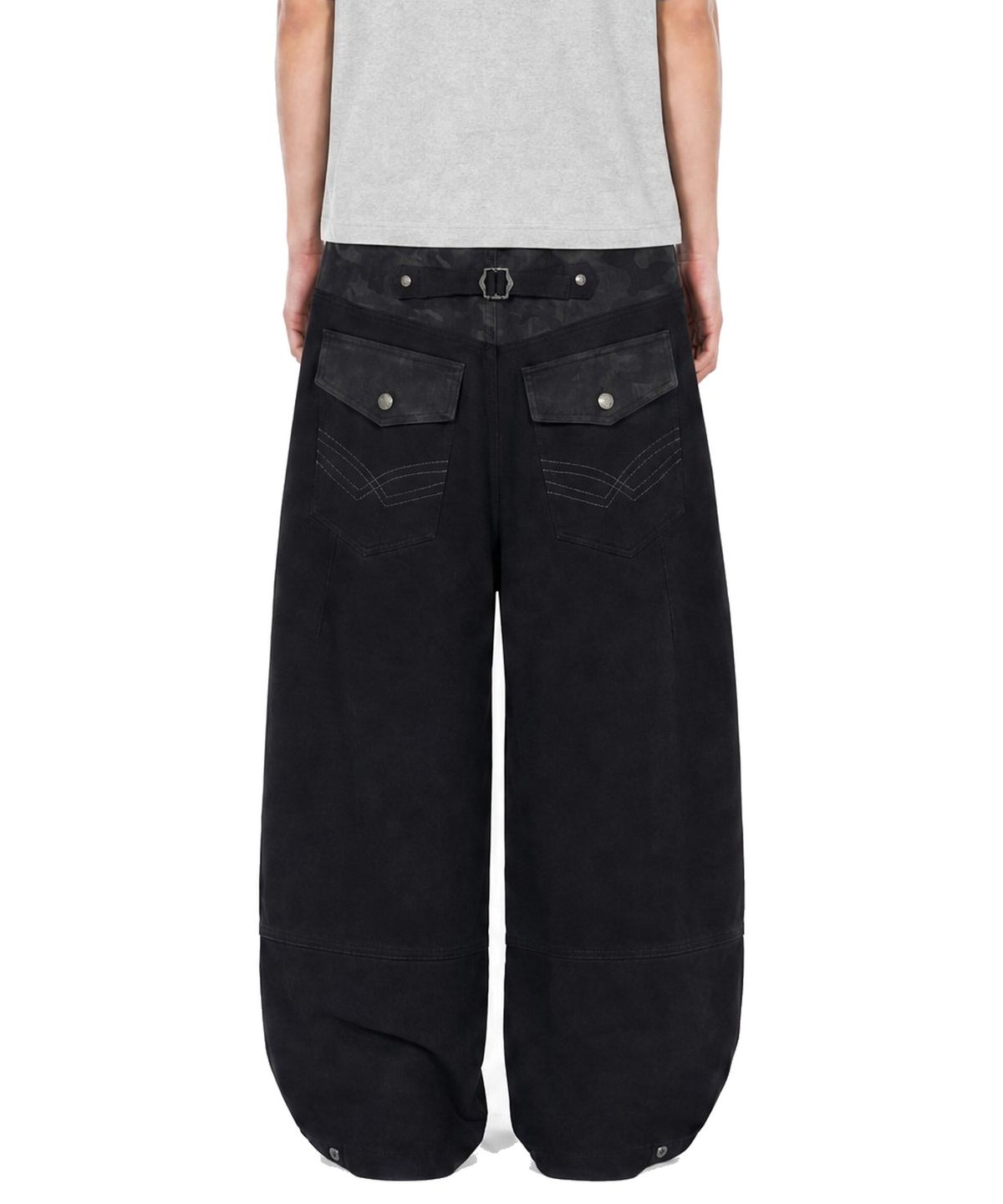 아이돈워너셀(IDWS) Hidden Camo Balloon Pants Black