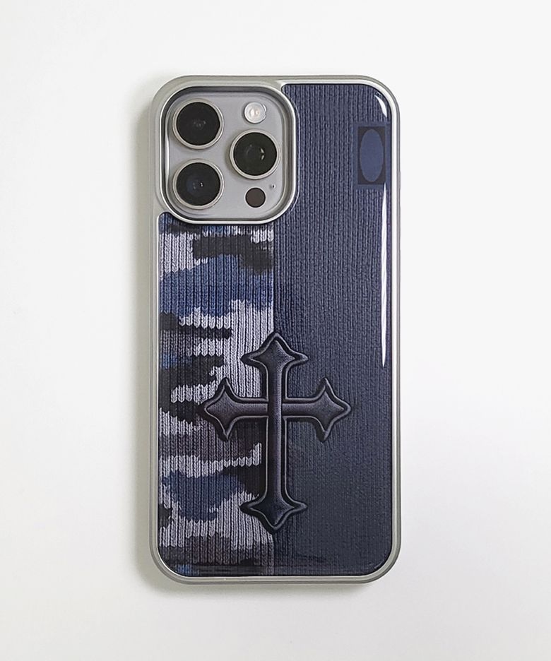 AETERNA Boundary Ritual Cross Knit Case Nocturnal Grey (SV_Epoxy/MagSafe Glass)