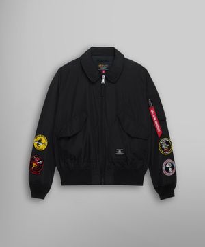 CWU-36/P 릴랙스드 패치드 플라이트 자켓 블랙