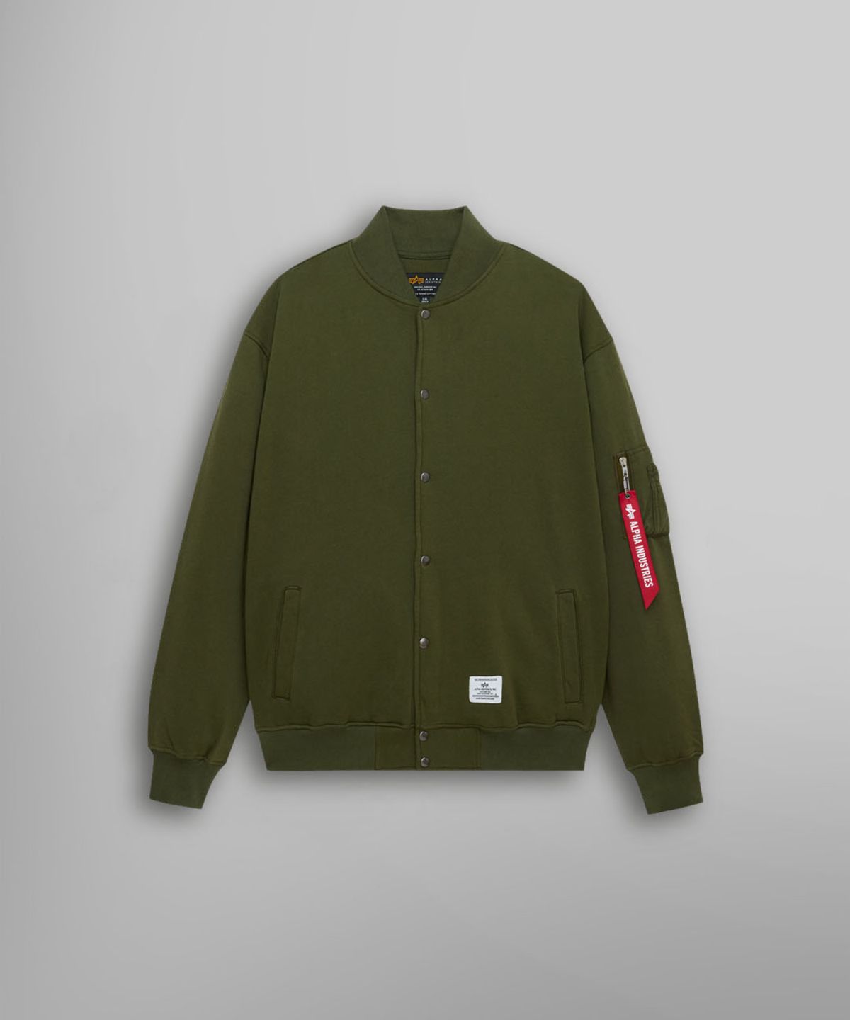 알파 인더스트리(ALPHA INDUSTRIES) MA-1 플리스 자켓 OG-107 그린