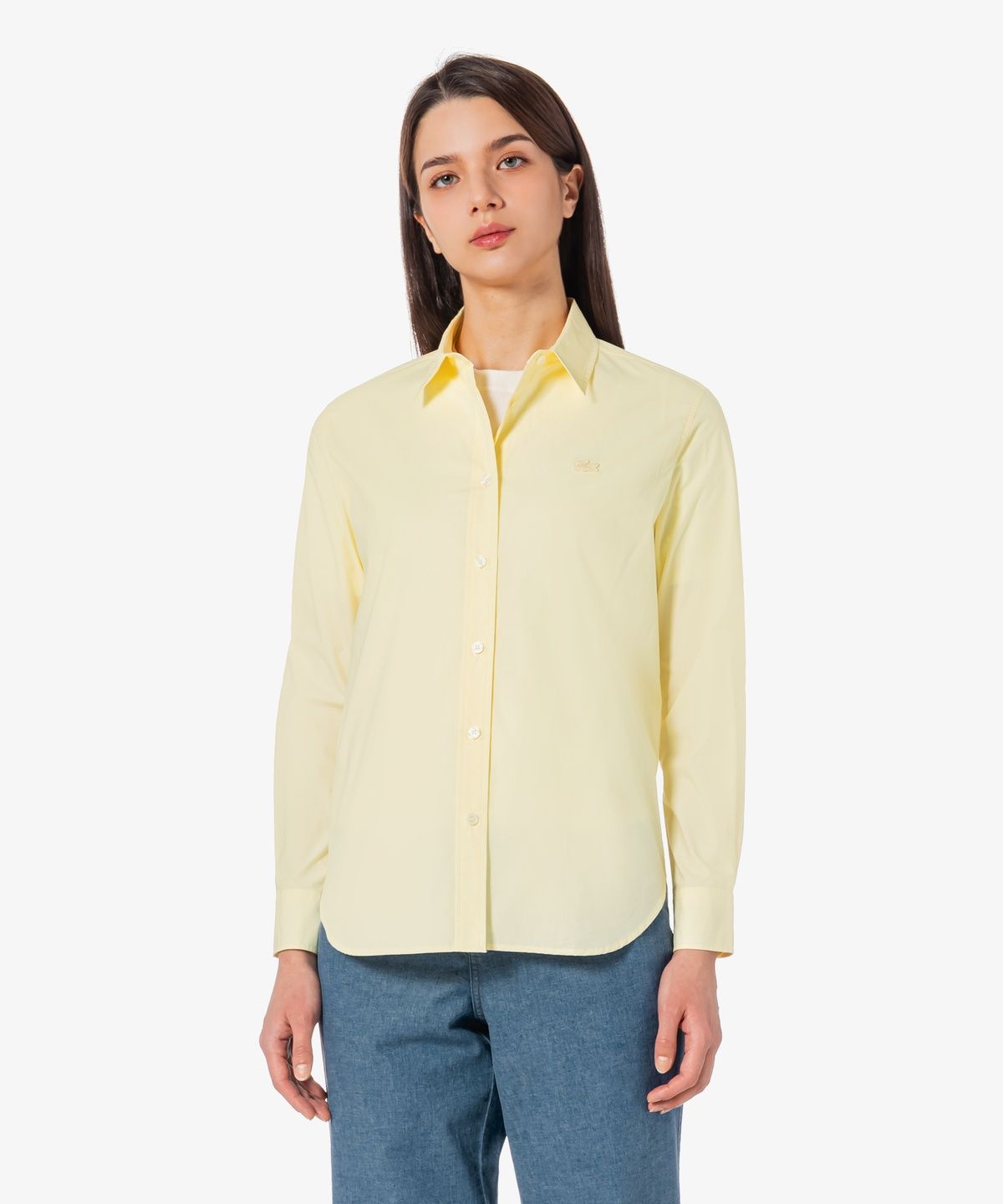 라코스테(LACOSTE) 여성 포플린 솔리드 셔츠 CF694E-56G 107