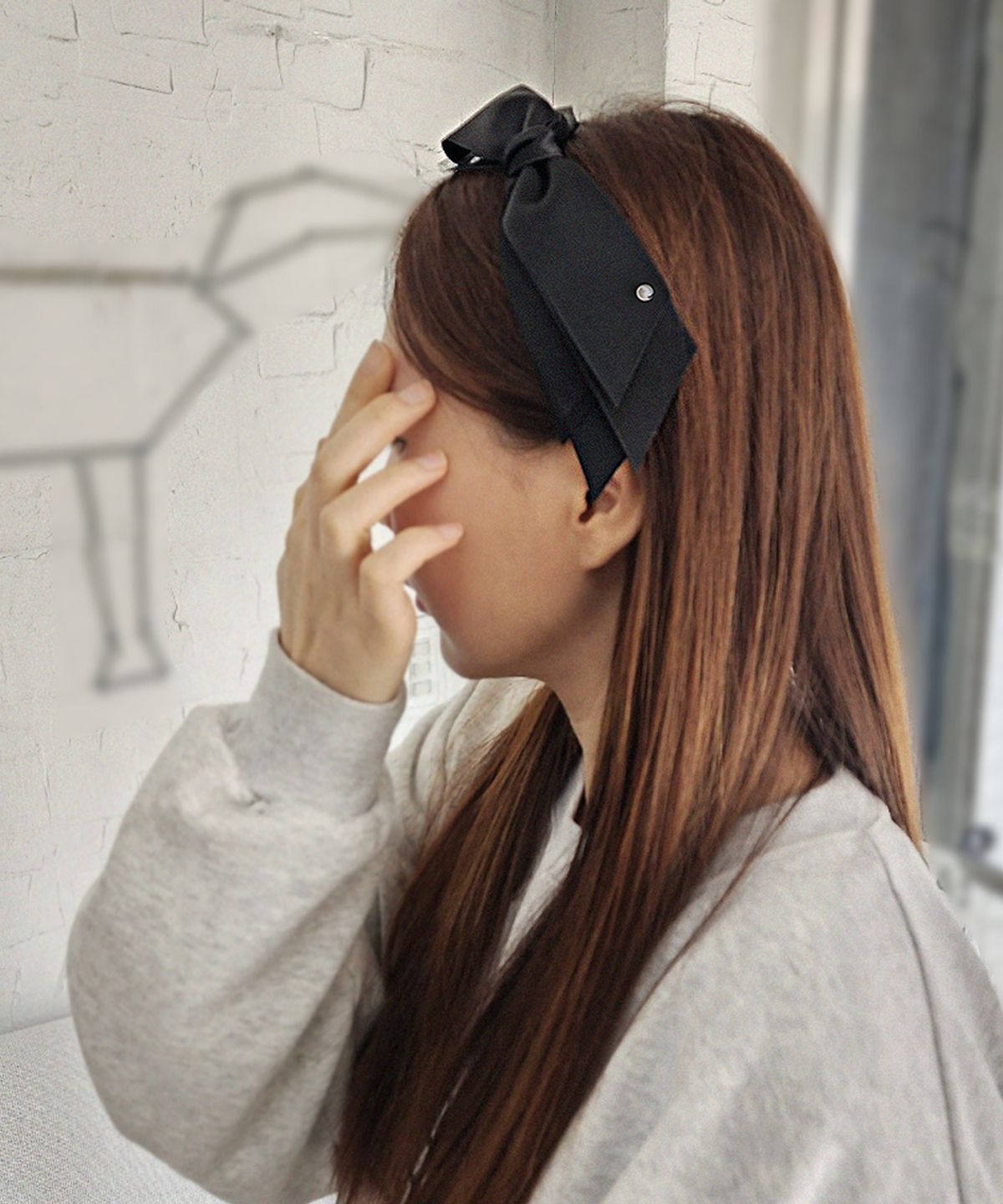 라코하(RACOHA) 레이디쉬 리본 헤어밴드(무통헤어밴드)