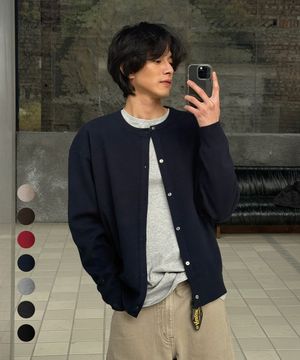 에센셜 무드 라운드 가디건_7Color