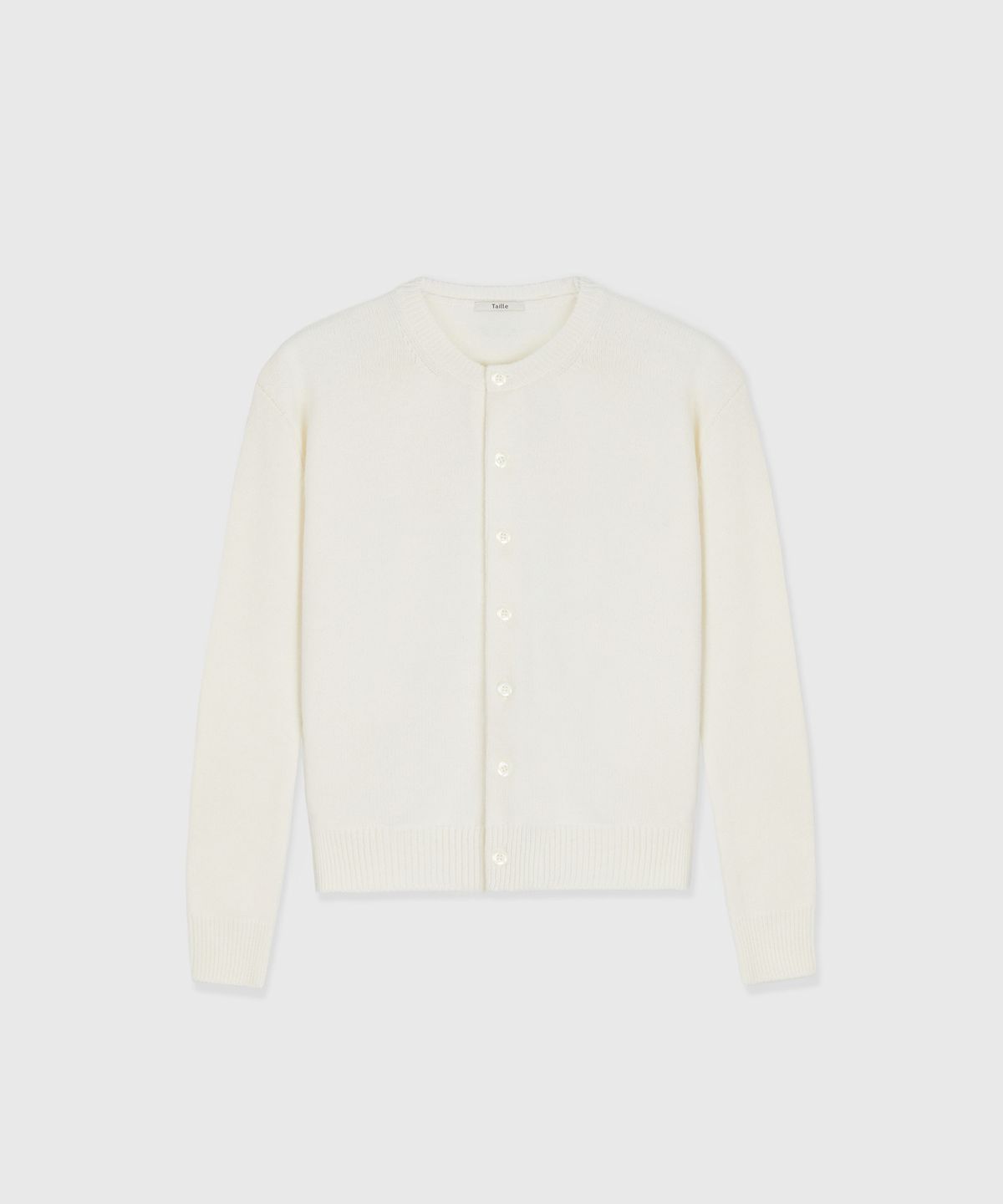 타일레(TAILLE) CASSEL FINE MERINO CARDIGAN SNOW WHITE