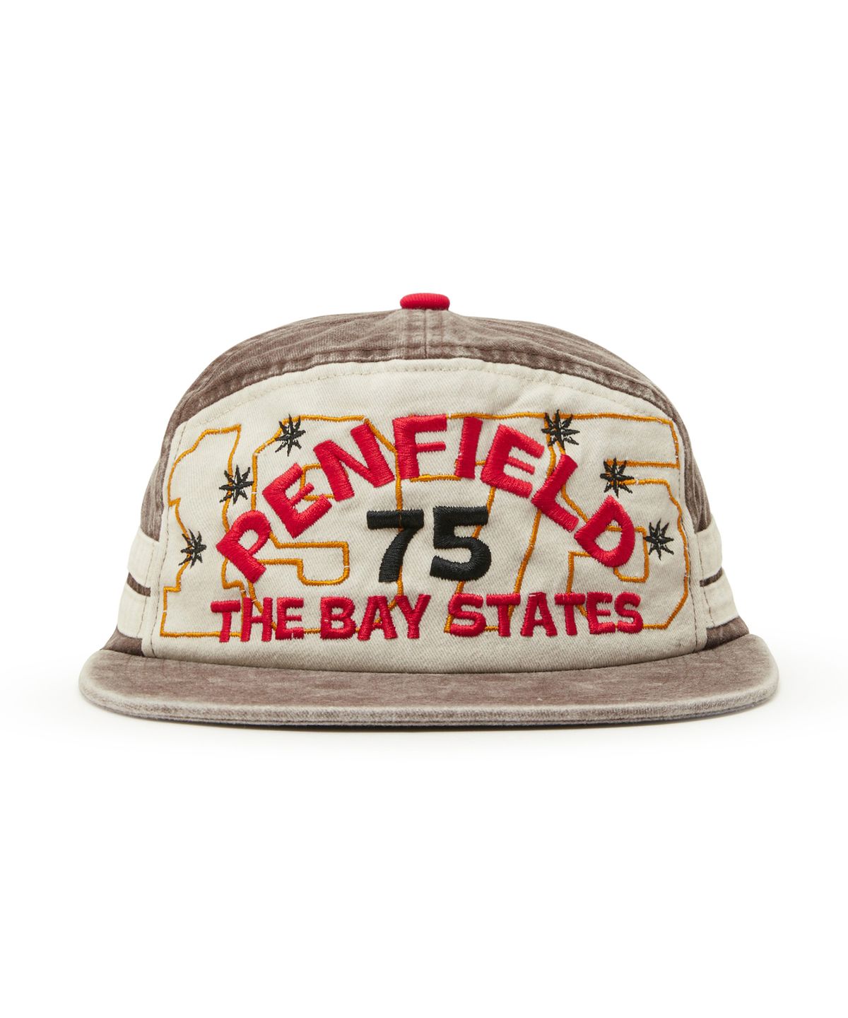 펜필드(PENFIELD) 워시드 베이스테이트 75 트러커 캡 브라운_FS7AH43U