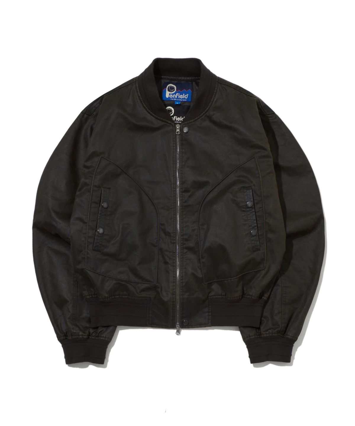 펜필드(PENFIELD) 워시드 코튼 MA-1 자켓 블랙_FS1WJ17U