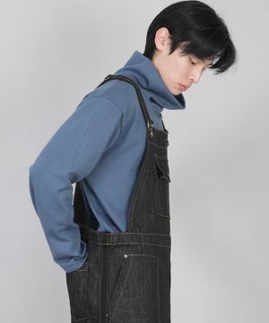 무지 폴라넥 긴팔티 PPL-884 이집션 블루