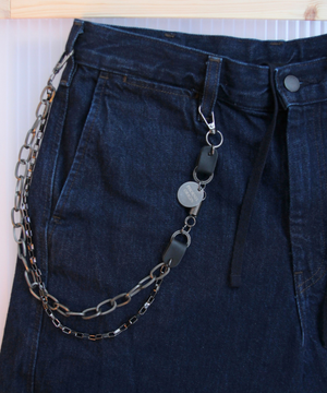 인더스트리얼 메탈 팬츠 체인