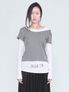 Scoop Neck Top _ Dark Gray