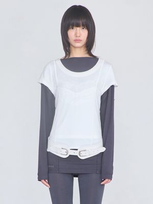 Scoop Neck Top _ Ivory