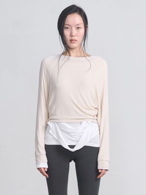 CR Raglan Top _ Ivory