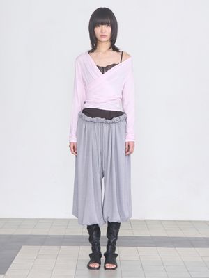 Wide Balloon Pants _ Gray