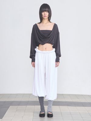 Wide Balloon Pants _ White