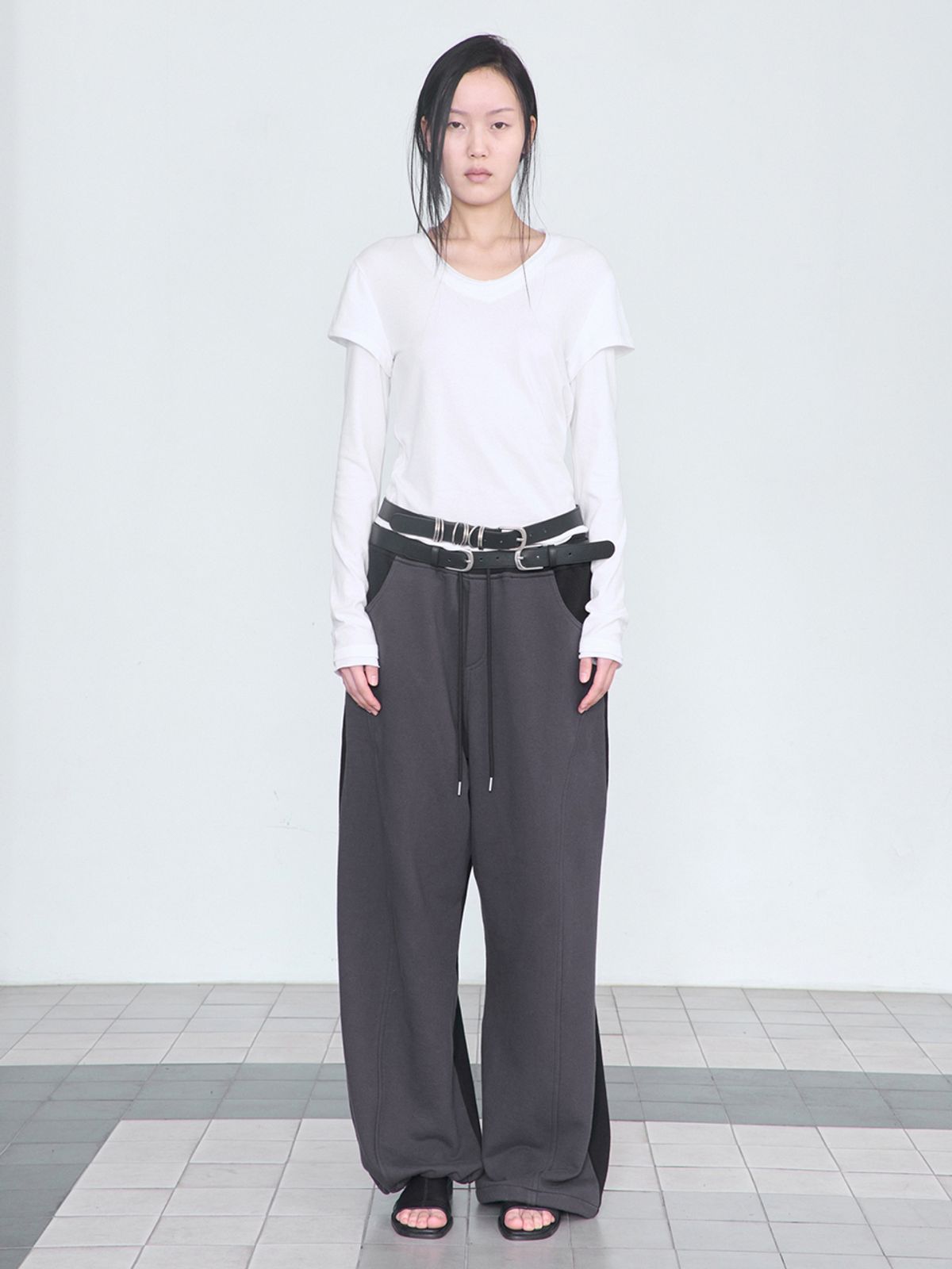 세릭(CERRIC) Reverse Banding Pants _ Navy