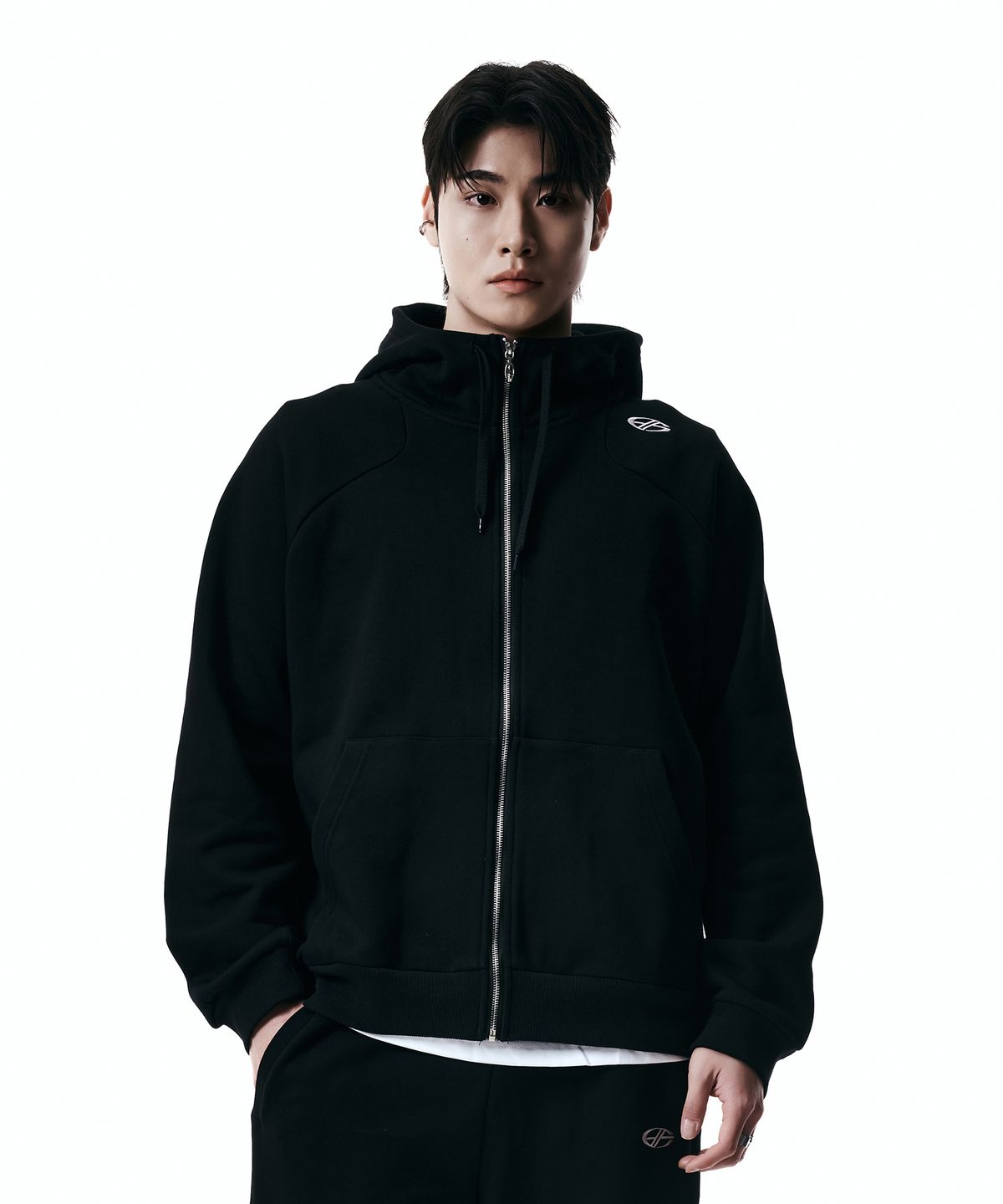 현피트(HYUNFIT) UNITY HOODIE ZIP-UP-[BLACK]