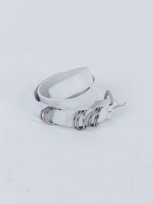 Layered Ring Belt _ White