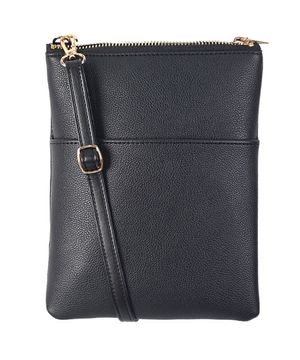 무각인 가죽 미니 크로스백