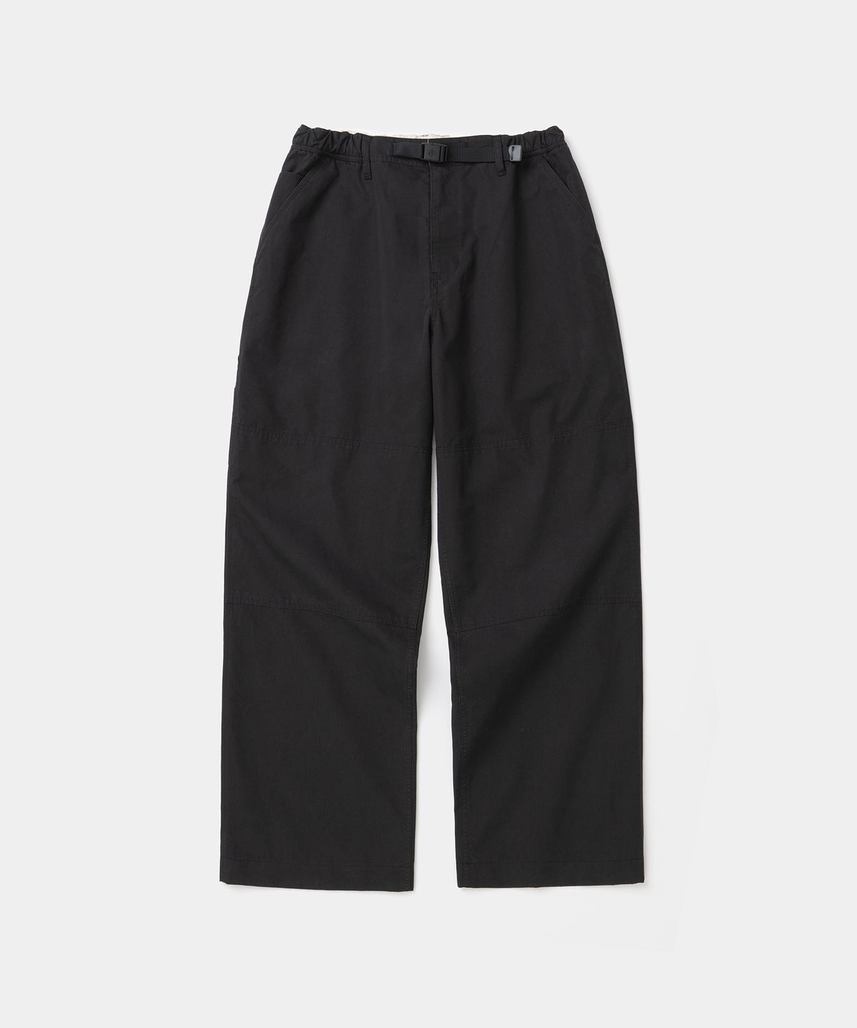유니폼브릿지(UNIFORM BRIDGE) double knee strap easy pants black