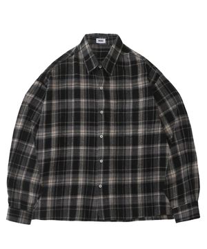 더 스테디 체크셔츠 (베이지 블랙)