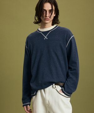 핀슬랍 와플 롱 슬리브 티셔츠 IETS6E204B2