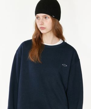 NOI1798 베이직 로고 스웨트셔츠 (네이비)