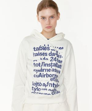 NOI1799 멀티 레터링 후드 (아이보리)