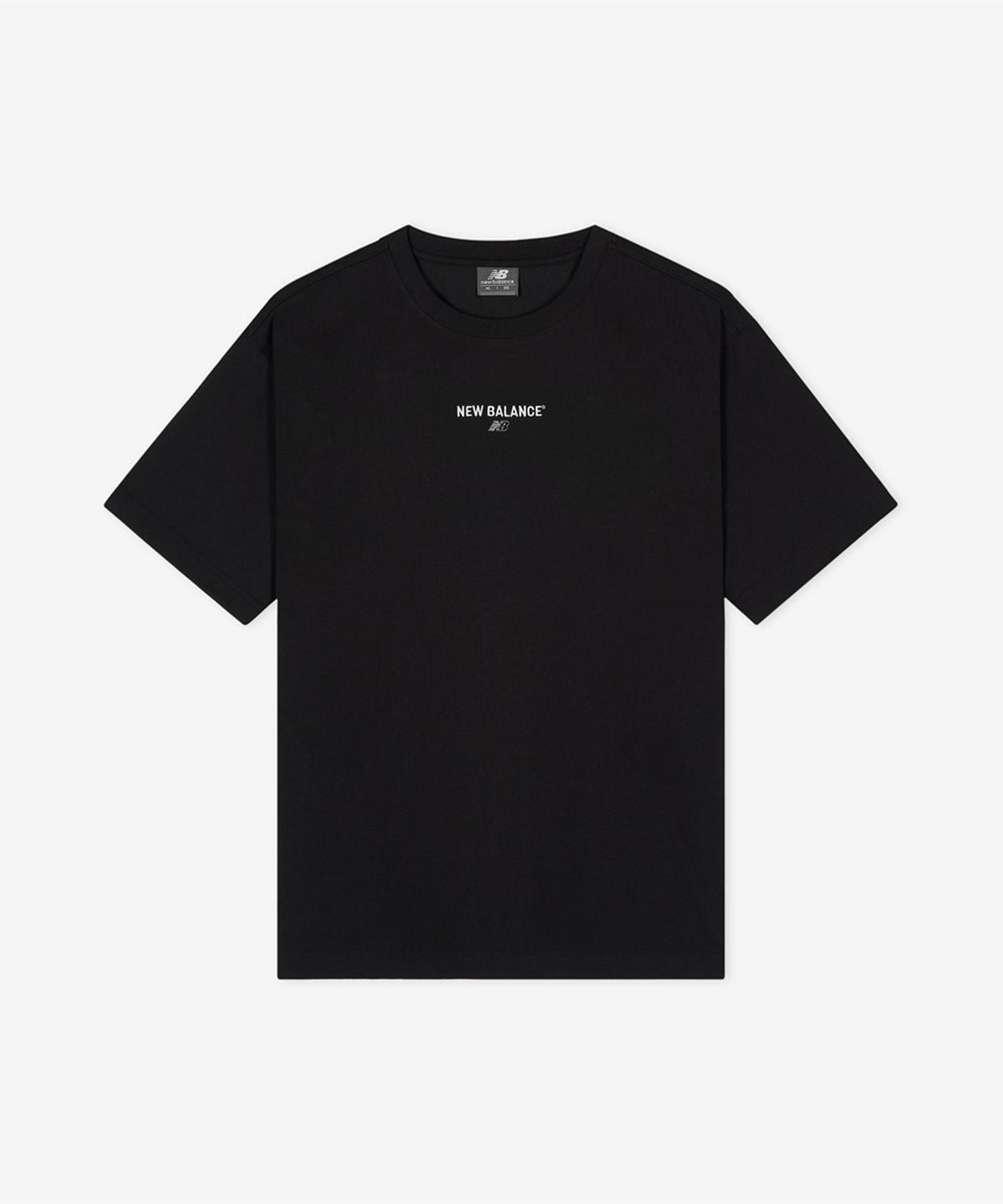 뉴발란스(NEW BALANCE) NBNEG21403 / UNI 에센셜 센터로고 반팔티 (BLACK)