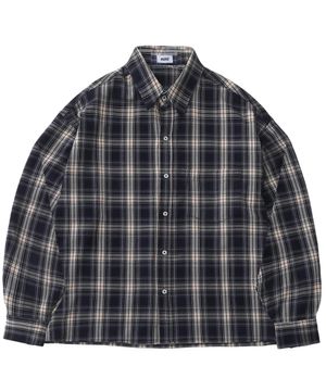 더 스테디 체크셔츠 (블루 베이지)